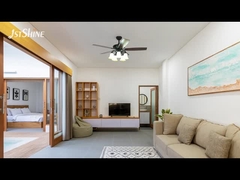 Fan langit-langit tradisional dekoratif dengan lampu DC motor 6-kecepatan