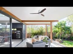 Kipas Angin Langit-Langit LED Flush Mount 52 Inci Dengan Lampu Untuk Hotel