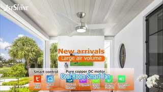 Lampu LED Jarak Jauh Kipas Langit-langit ABS 48 Inci