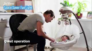 Lampu Dimmable Kipas Langit-langit Dapat Ditarik 36 Inci