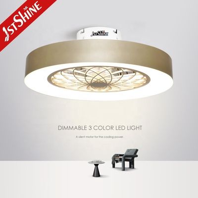 Beli Hidden Removable Blades LED Ceiling Fan dengan bahan logam dan remote control pembuatan online