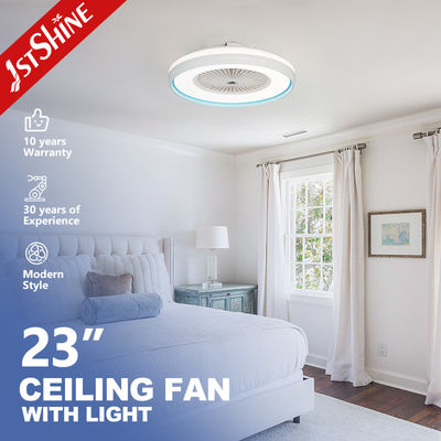 Beli Kipas Angin Langit-Langit dengan Lampu LED Motor DC 220v, Bilah Akrilik, Remote Control untuk Kamar Tidur pembuatan online