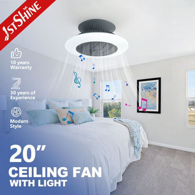 Beli 20 Inci LED Lampu Langit-langit Fan Dengan Speaker APP Smart Control Dimmable Light pembuatan online
