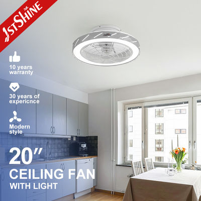 Beli Smart Remote Controlled Flush Mount LED Ceiling Fan dengan DC Motor dan ABS Blades pembuatan online
