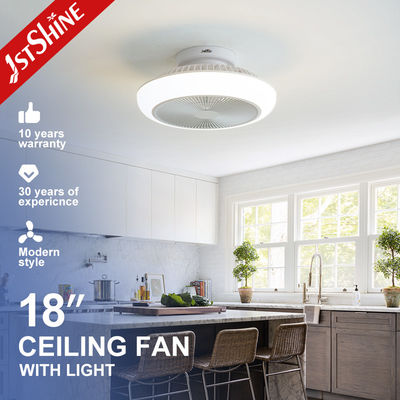 Beli Mini Kamar Tidur 18 Inci Bladeless Led Ceiling Fan Dc Motor 6 Kecepatan Remote pembuatan online