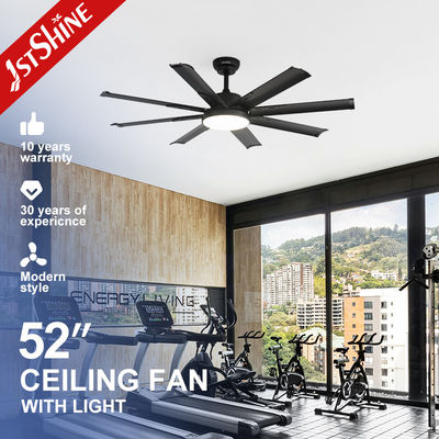 Beli Smart Control Metal Blade Hitam Lampu Kipas Langit-langit Hitam Dengan Cahaya 110V Daya Tinggi pembuatan online