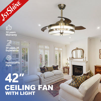 Beli Fungsi Pendingin Udara dan Cahaya 1stshine Tembaga Dekoratif LED Lilin Langit-langit 3 * PC Bilah pembuatan online