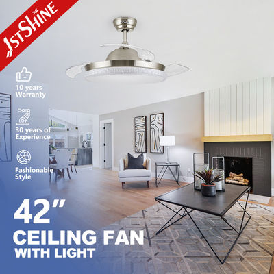 Beli 220V 50Hz Kipas langit-langit yang bisa ditarik dengan lampu LED 3 warna pembuatan online