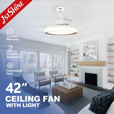 Beli Ruang tamu Smart 42 Inch Invisible LED Ceiling Fan Dengan Blade Tersembunyi pembuatan online