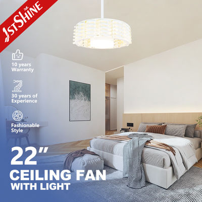 Beli Ruang tamu 22 Inch Bladeless LED Ceiling Fan Remote Control 18W pembuatan online