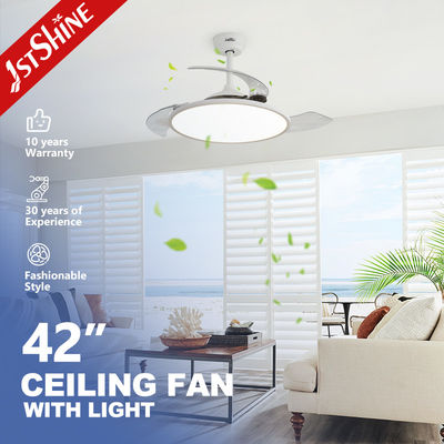 Beli 42 Inch 6 Speed Dimmable Led Invisible Ceiling Fan Dengan Lampu 3 Pc Blades pembuatan online
