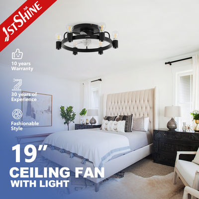 Beli Industri Kamar Tidur Mudah Dipasang Kipas Langit-Langit Flush Mount Dengan Cahaya pembuatan online
