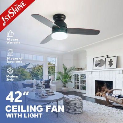 Beli Pisau Reversibel 42 Inci MDF Reversibel DC Motor Lampu Langit-langit Fan dengan LED Sumber Cahaya pembuatan online