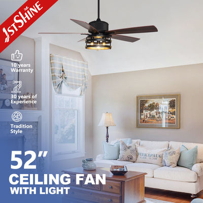 Beli 5 MDF Blades Fan Langit-langit Gaya Industri Dengan Lampu Kontrol Jauh pembuatan online