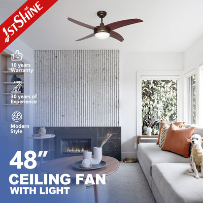 Beli 1stshine Natural Wind 4 MDF Blades LED Ceiling Fan dengan Desain Modern dan Ringan pembuatan online