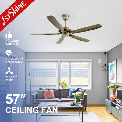 Beli 57 Inch Farmhouse Low Profile Dc Motor Ceiling Fan Dengan Remote Control pembuatan online
