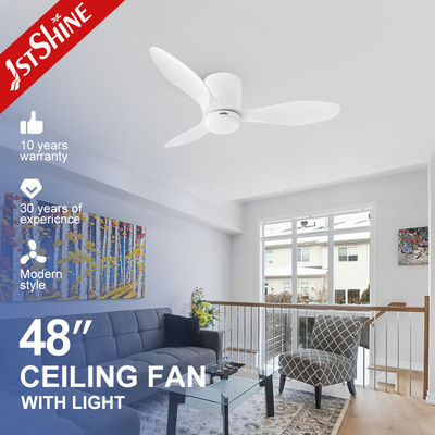 Beli CB Sertifikasi 220V LED Lampu langit-langit kipas angin dengan 3 warna cahaya dan ruang hemat flush Mount Desain pembuatan online