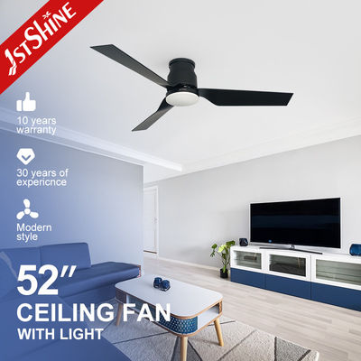 Beli Pabrik Fan Low Profile dimmable Led Ceiling Fan With ABS Blade Hitam pembuatan online