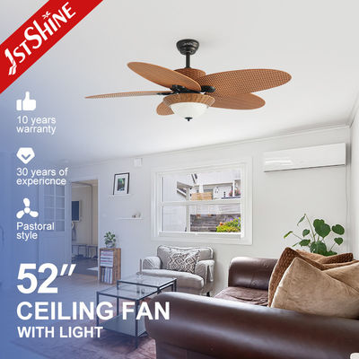 Beli Low Noise 5 Blades Energy Saving Ceiling Fan Dengan Led Light Airflow Besar pembuatan online