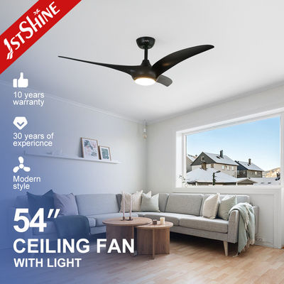 Beli Penggemar Langit-langit Propeller Dekoratif Dengan Motor ABS Blade DC Hitam Cahaya pembuatan online