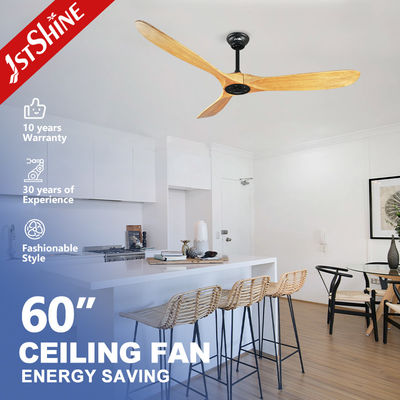 Beli 60 Inch Solid Wood Blades Ceiling Fan dengan Remote dan Mulit Colors App-Controlled pembuatan online