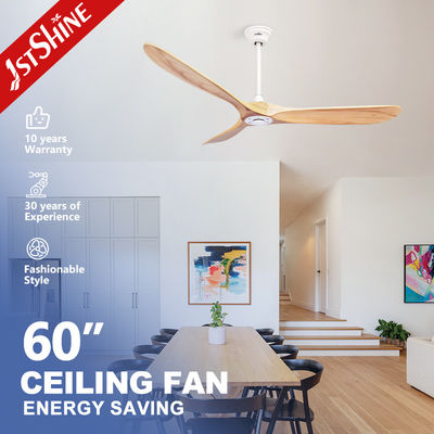 Beli 60 Inch DC 3 Blade Kayu Blade Langit-langit kipas angin 5 Kecepatan Remote Control 110-220V/50/60hz pembuatan online
