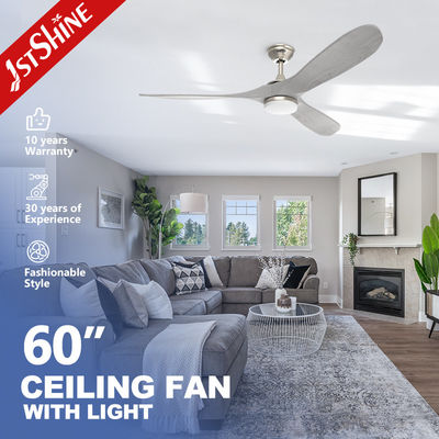 Beli Large Airflow Modern LED Celling Fan Dengan Motor DC Senyap 3 Leher Kayu pembuatan online