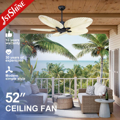 Harga bagus Firstshine Fan Langit-langit 52 Inch / OEM Silent Motor Remote Control 5 Palm Blades Tidak ada cahaya on line