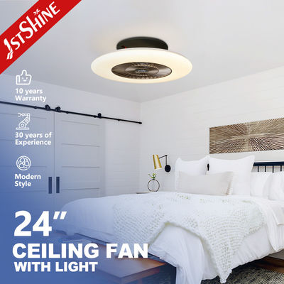 Harga bagus Low Profile 24 Inch Bladeless LED Ceiling Fan Untuk Kamar Tidur Anak-anak on line