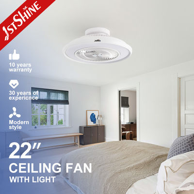 Harga bagus Tutup Bladeless LED Ceiling Fan Dengan Dimmable Modern Putih Untuk Ruang Belajar on line