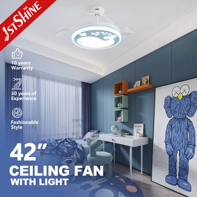 42 Inches Fandelier Folding Ceiling Fan Light With Dc Motor And Remote Control