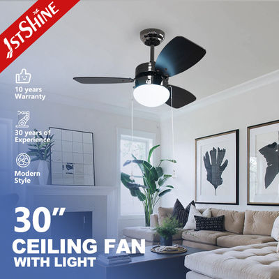 AC Tembaga Motor 3 Mdf Blades Modern Petir Langit-langit Kipas Dengan Tarik Rantai