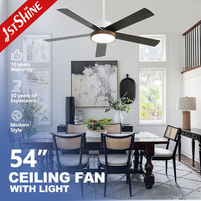 Harga bagus Low Noise DC Motor Ceiling Fan Light dengan 6 Speed Remote Control White Housing on line