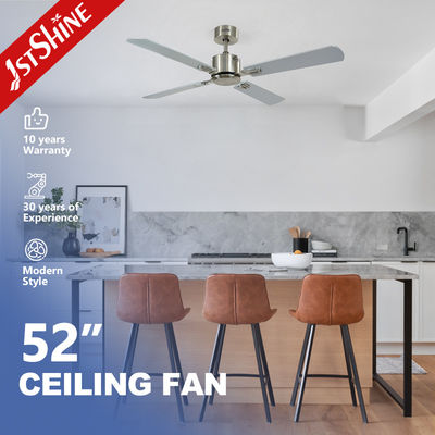 6 Kecepatan DC Motor Ceiling Fan dengan Silver MDF Blades dan Mulit Warna dalam Desain Fancy