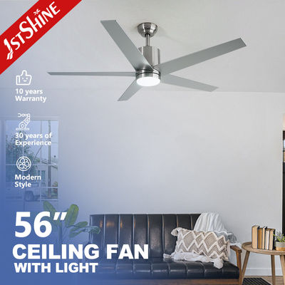 Harga bagus 5 MDF Blades Fancy 56 Inch LED Ceiling Fan dengan 6 Kecepatan Pilihan dan High CRI Ra 100 on line