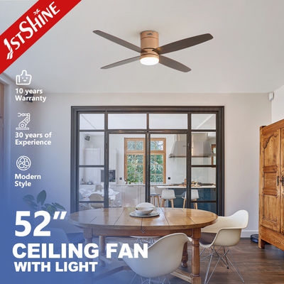 Flush Mount LED Ceiling Fan dengan Desain Hugger dan Suhu Warna 3000K/4500K/6000K