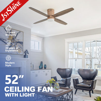 Harga bagus Kipas Langit-langit LED dengan Bilah MDF 4 Profil Rendah dengan Kontrol Cerdas dan CCT 3000K/4500K/6000K on line