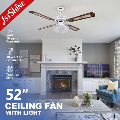 Harga bagus Kipas langit-langit dekoratif putih 52