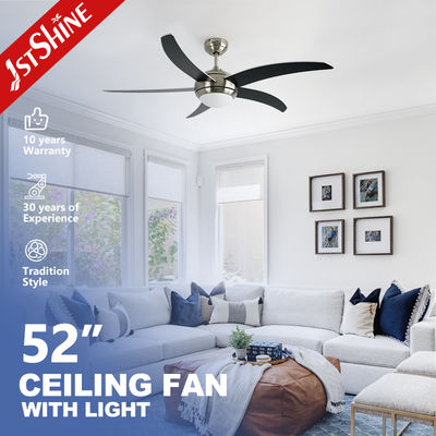 52 Inch AC Remote Control LED Ceiling Fan dengan Light Input Voltage 110-240V/50Hz-60Hz
