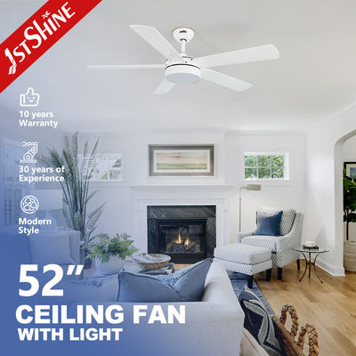 52 Inch Smart Home WiFi-Enabled Ceiling Fan Dengan Lampu Motor DC Senyap