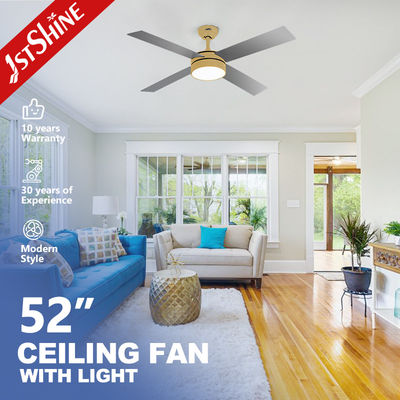 CCC Modern Ceiling Fan Dengan Lampu Dan Remote Control 4 MDF Blades