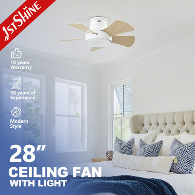Harga bagus Penghematan Energi 28 Inch LED Ceiling Fan untuk Low Ceilings Metal Body dan Flush Design on line