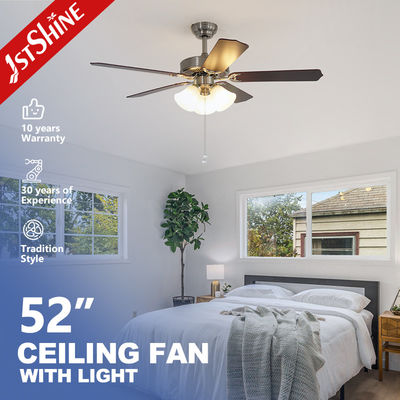 1stshine Reversible Blades Ceiling Fan with Light Kit and MDF Finish in LED Light Source