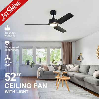 Low Voltage High Speed Modern Led Fan 35W Plastik Blades Downrod Dekorasi dalam ruangan