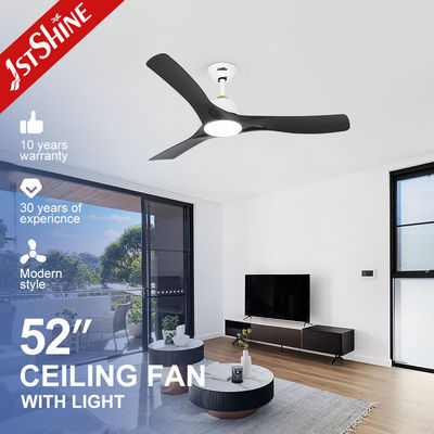 3 ABS Blade DC Motor Diam Led Ceiling Fan Berkecepatan Tinggi Dengan Cahaya