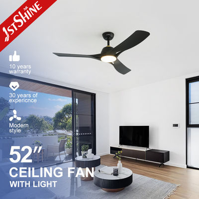 SAA Hitam Plastik 52 Modern Led Langit-langit Kipas Cahaya DC Motor Tegangan Rendah