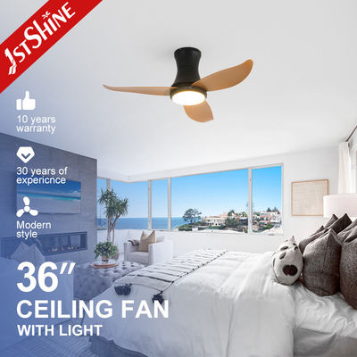 36 Inch Low Profile Ceiling Fan With Light Plastic Blade DC Motor Low Noise