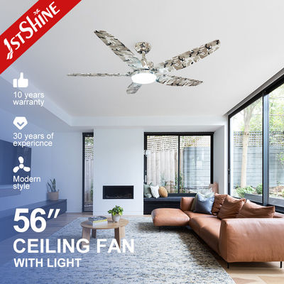 Harga bagus Kecepatan tinggi kebisingan rendah Led Plastic Ceiling Fan DC Motor Kamuflase Warna on line