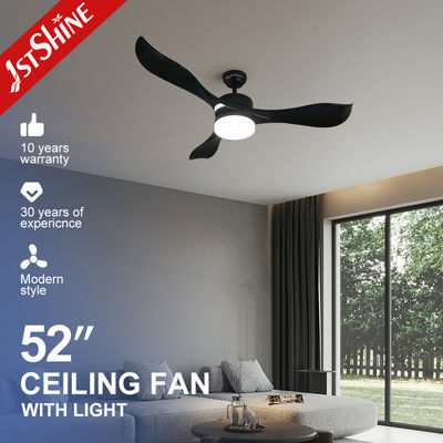 Penghematan energi 1stshine Hitam ABS Blades Lampu langit-langit kipas dengan lampu LED dan remote control 2-