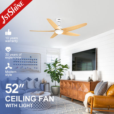 OEM Smart App Control LED Plastic Blade Ceiling Fan Dengan Cahaya Dekorasi Dalam Ruang Modern